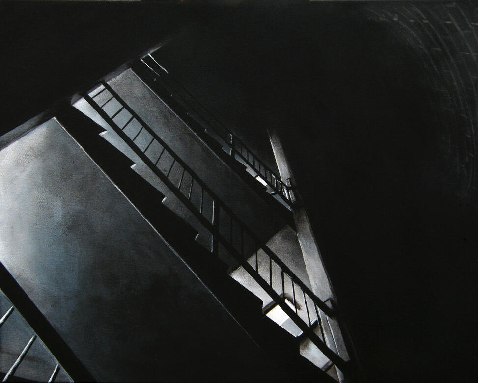 Ballantyne's Geometry 40 x 50 cm acrylic on canvas board Available